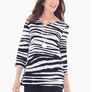NWT Chico’s ❤️Zebra Top ❤️ SZ 1
